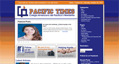 Desktop Screenshot of pacifictimesonline.com